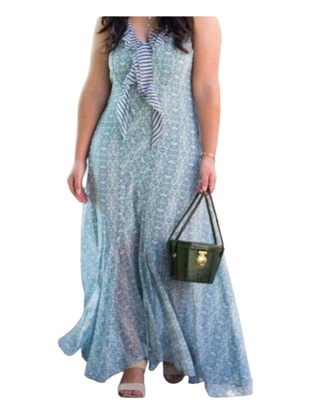 Cabi Garden Party Maxi Dress 12 Floral Boho